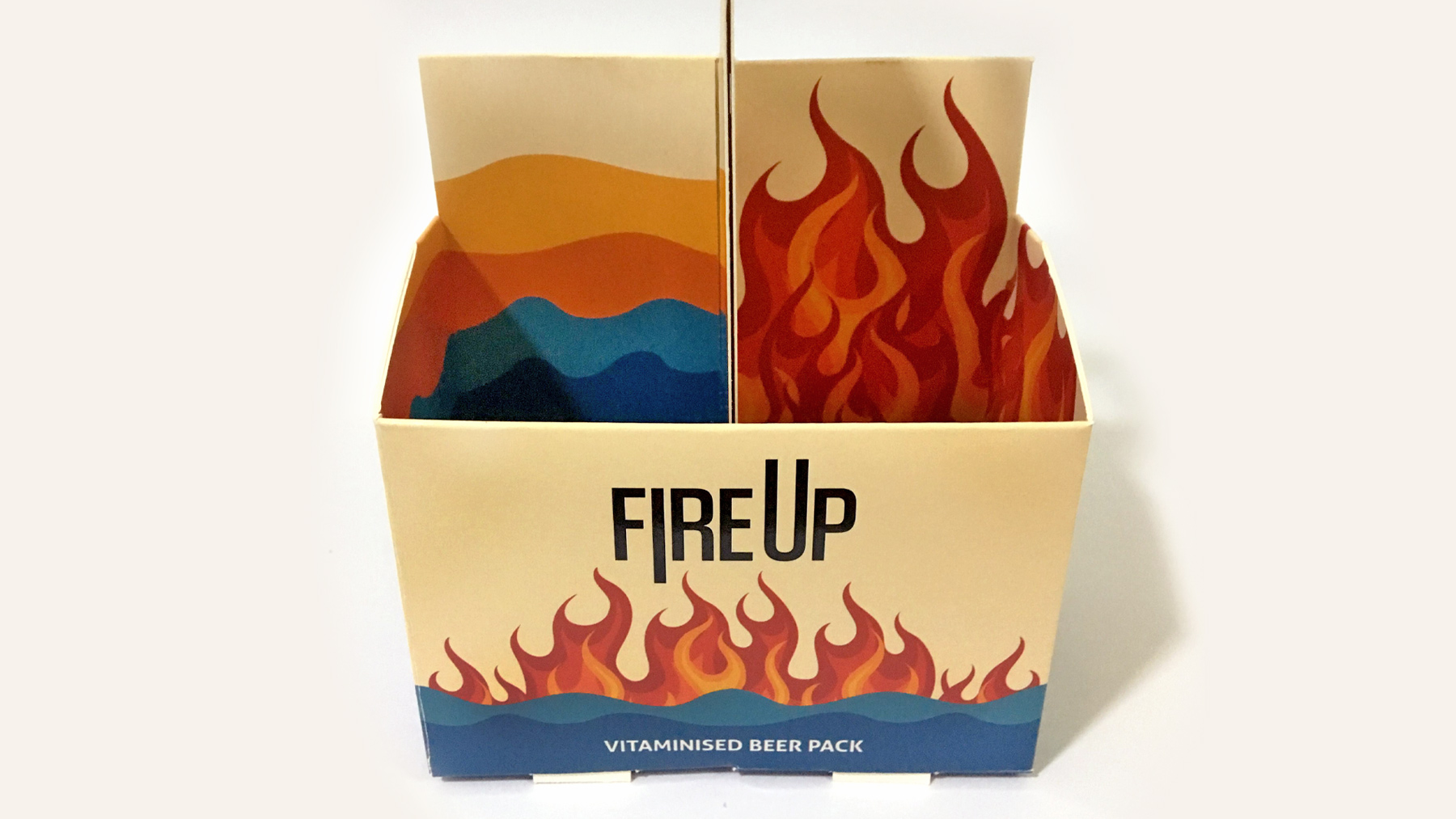 Fire Up Beer Box (Packaging)